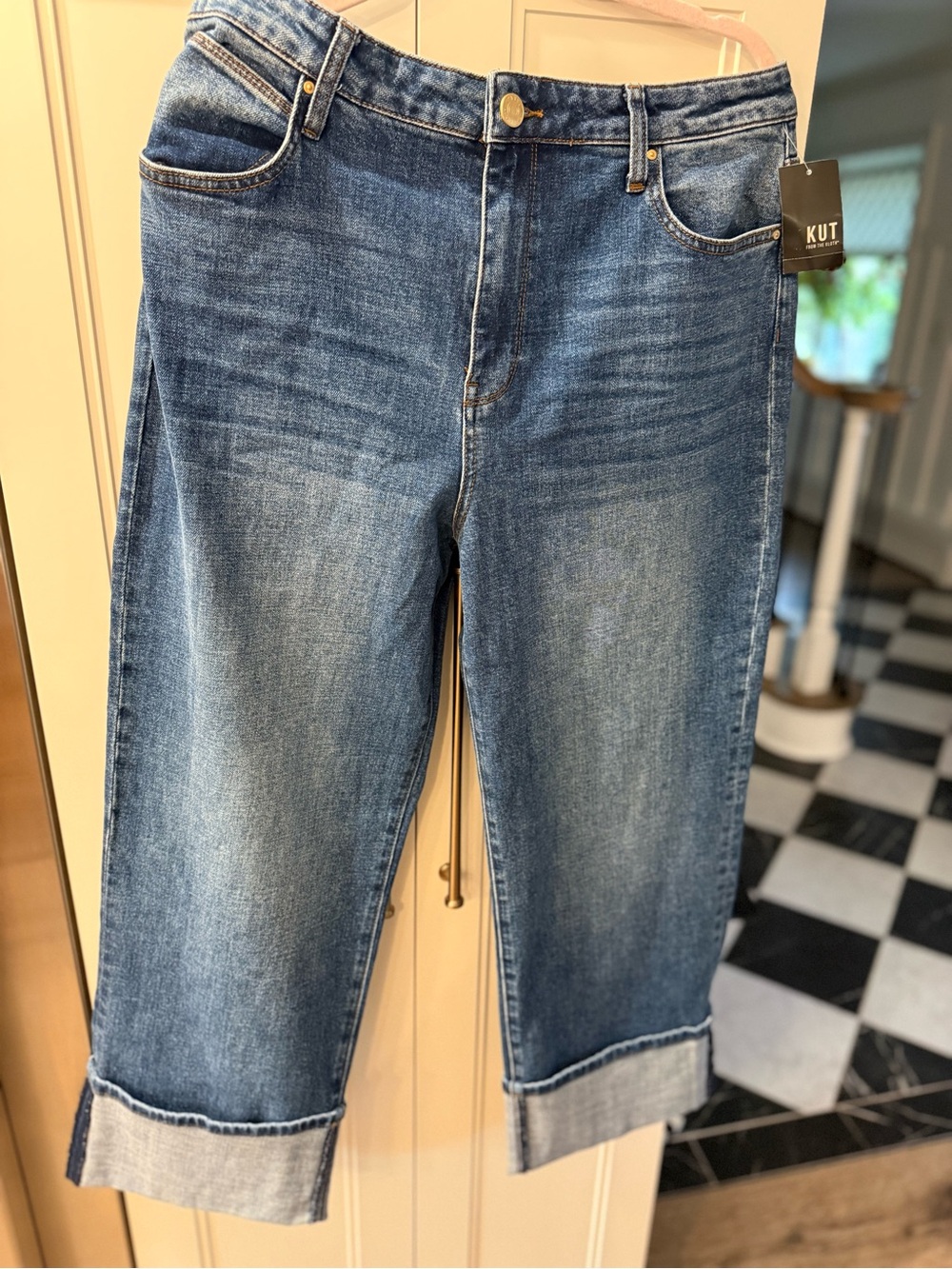 Kut from the Kloth Men’s Medium Blue Relaxed Capri Jeans